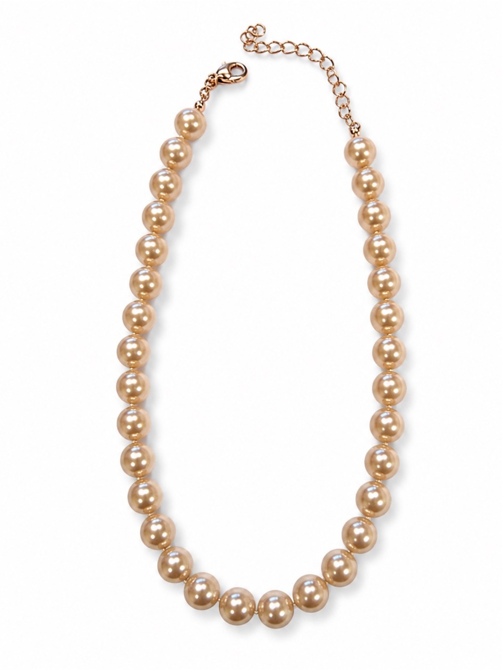 Classic Champagne Faux Pearl Necklace - Women Jewelry